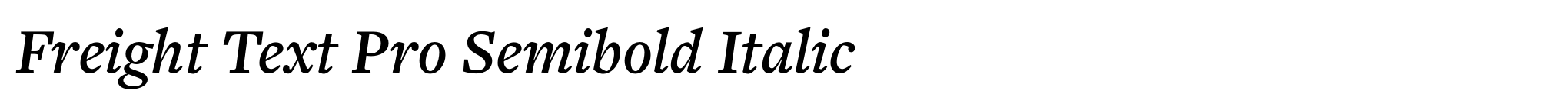 Freight Text Pro Semibold Italic image